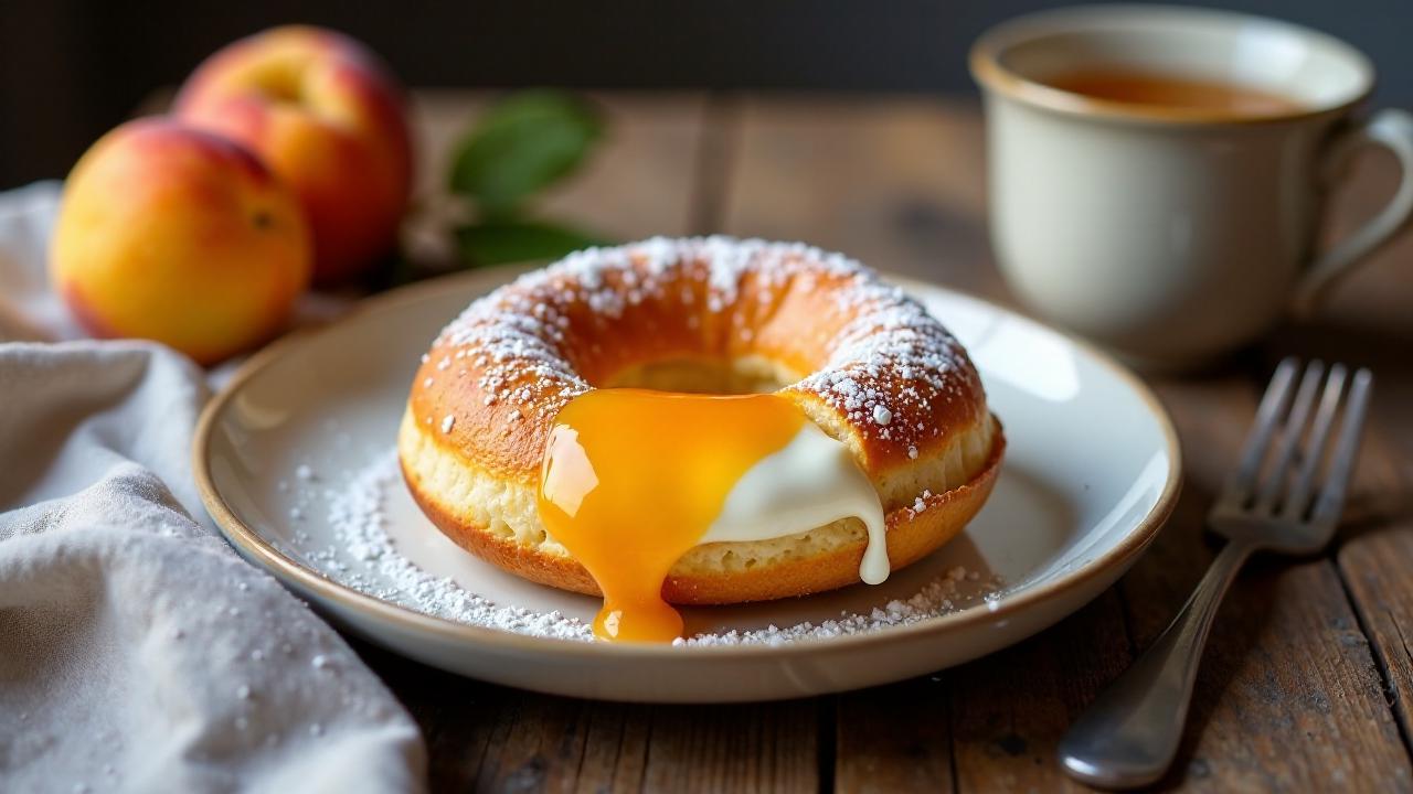 Berliner Pfannkuchen mit Marillen-Quark-Füllung