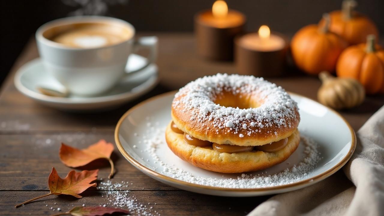 Berliner Pfannkuchen mit Maronenfüllung