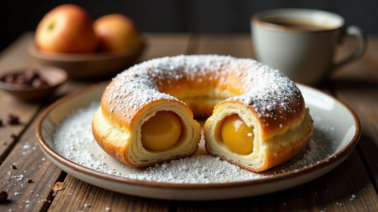 Berliner Pfannkuchen mit Marzipanfüllung