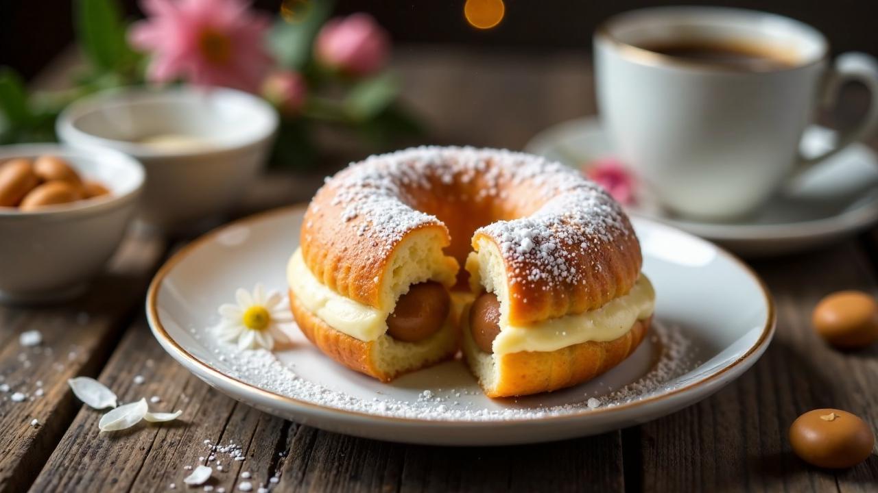 Berliner Pfannkuchen mit Nougatfüllung