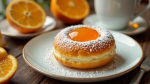 Berliner Pfannkuchen mit Orangengelee