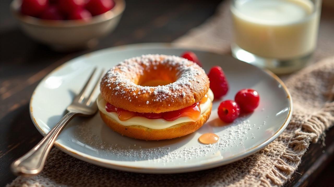 Berliner Pfannkuchen mit Sanddorn-Gelee