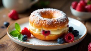 Berliner Pfannkuchen mit Sommerbeeren-Mix