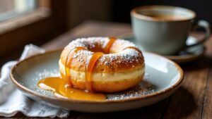 Berliner Pfannkuchen mit Tahini-Honig