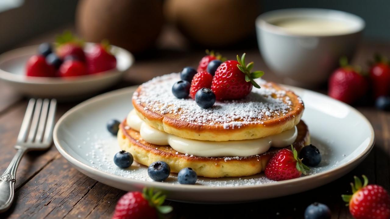 Berliner Pfannkuchen mit Vanillecreme