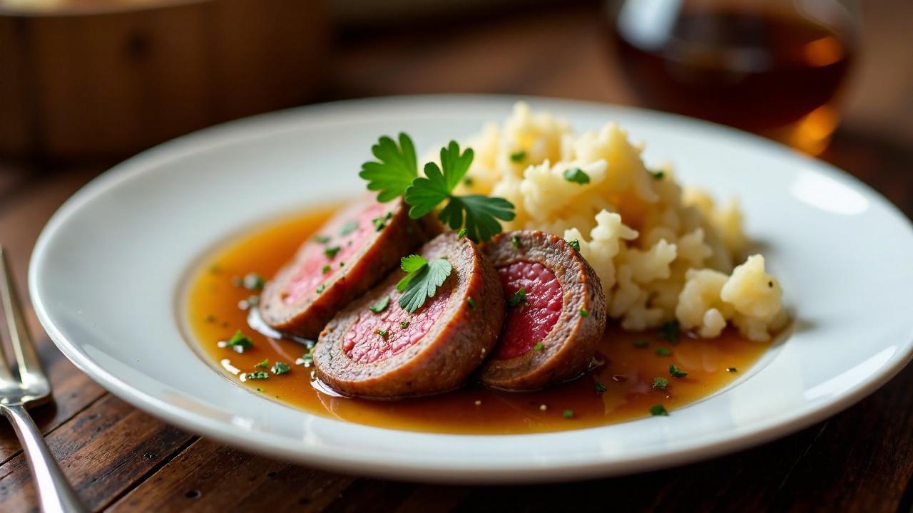 Berliner Rinderrouladen mit Sauerkraut