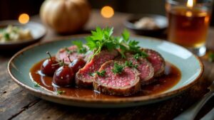 Berliner Sauerbraten mit Pflaumen