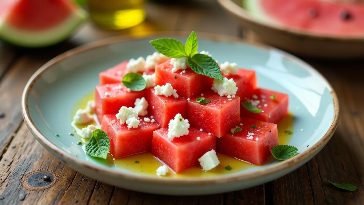 Beyaz Peynir ve Karpuz – Weißkäse mit Wassermelone