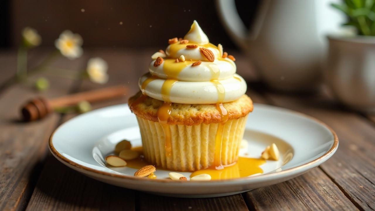 Bienenstich-Cupcakes mit Vanille