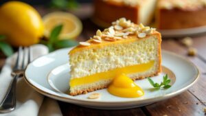 Bienenstich mit Mango-Kokos-Füllung