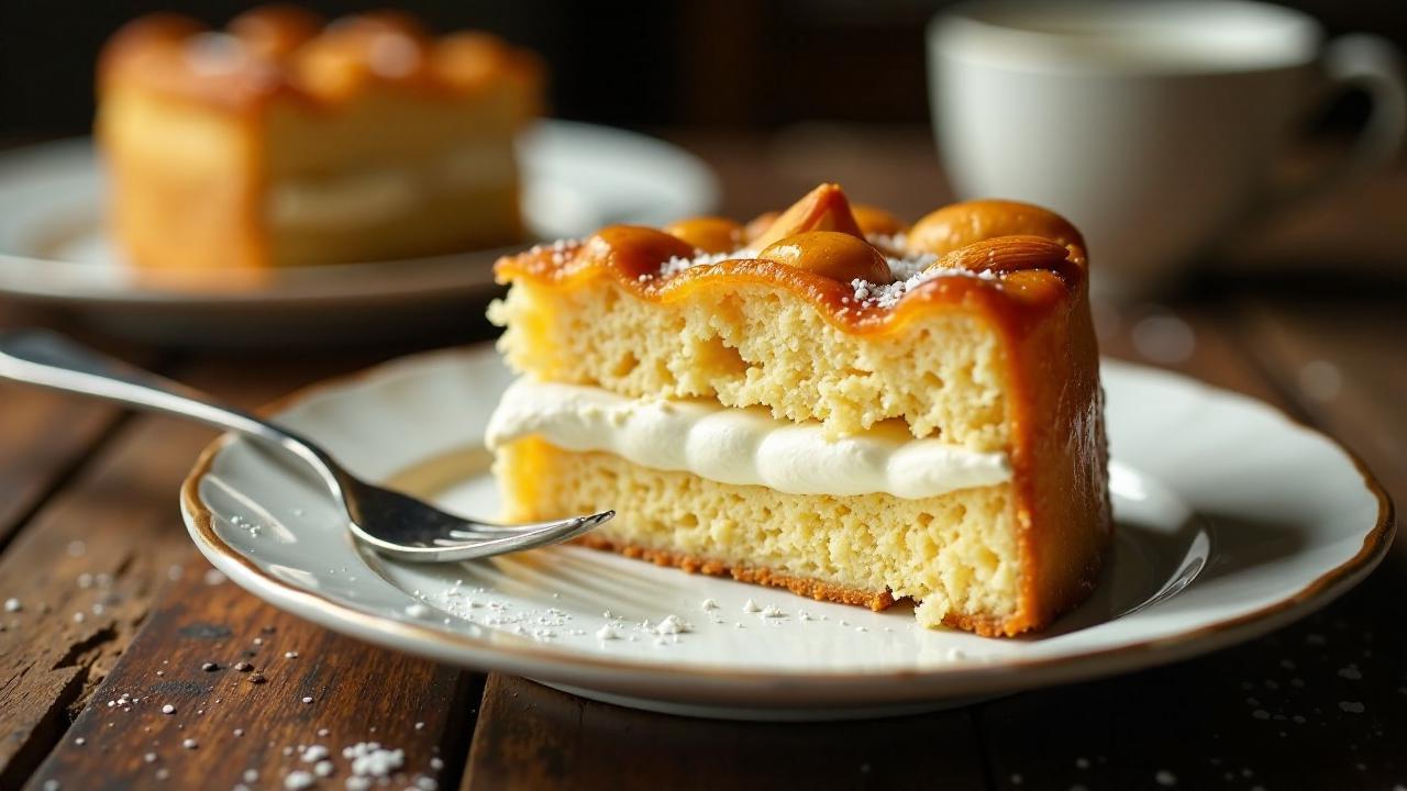 Bienenstich mit Sahne-Quark-Füllung