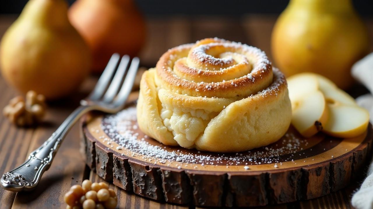 Birne-Nuss-Milchbrötchen