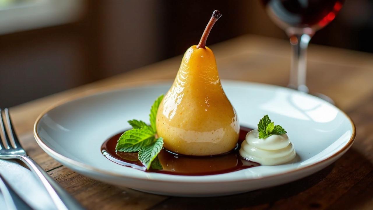 Birne Helene – Mit französischem Schokoladenfond