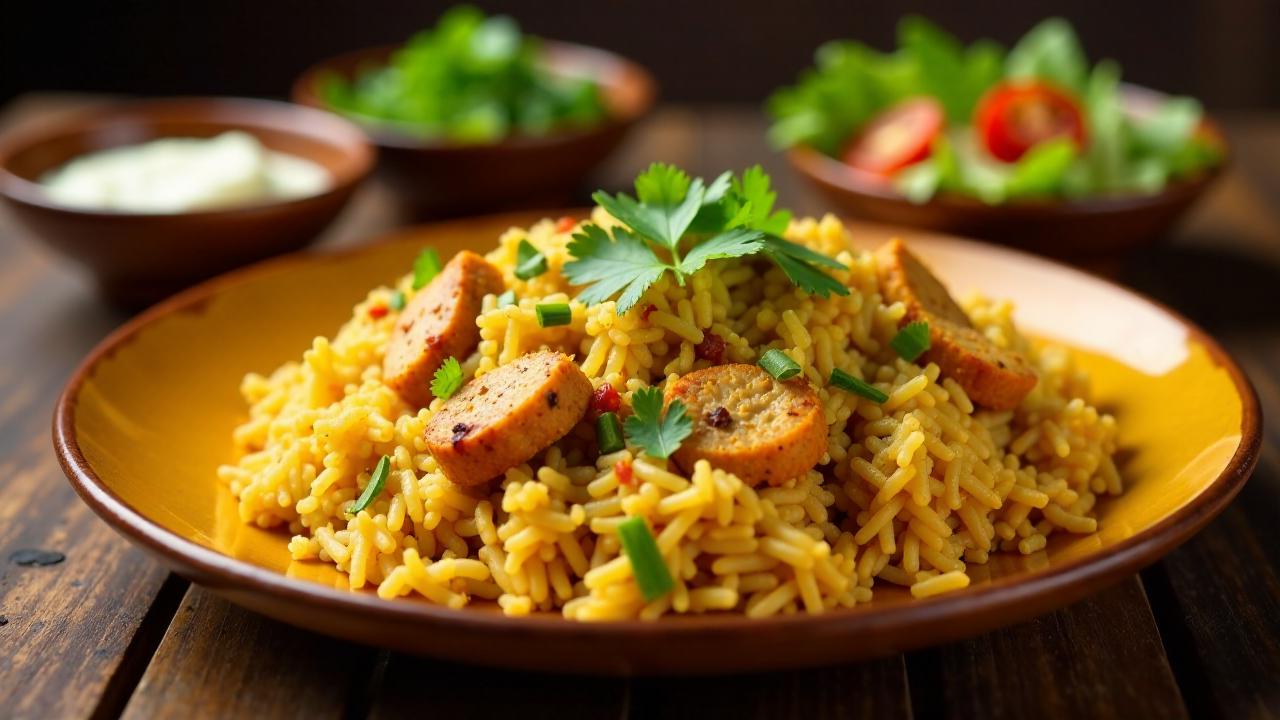 Biryani - Würziger Reis mit Fleisch und Gewürzen