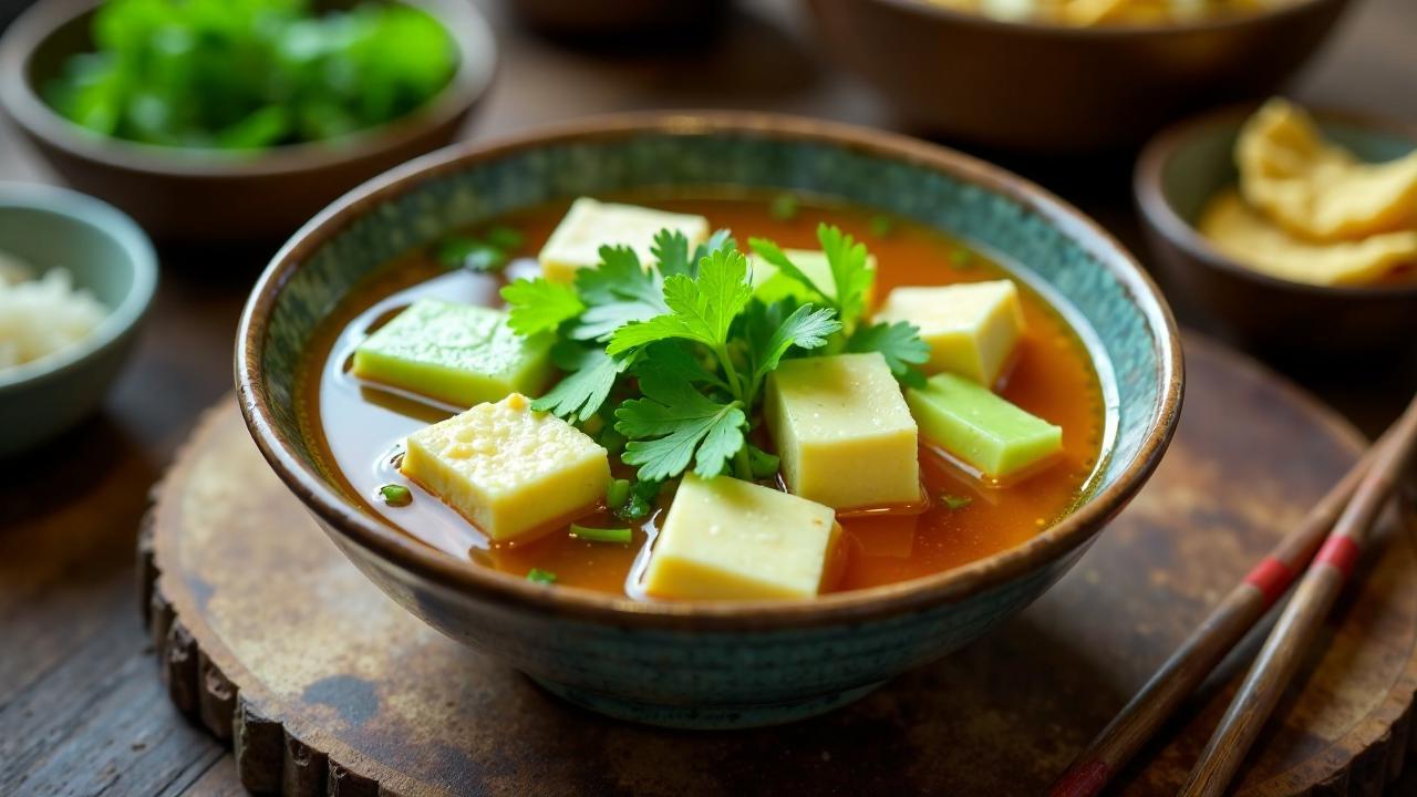 Bittermelonen-Tofu-Suppe