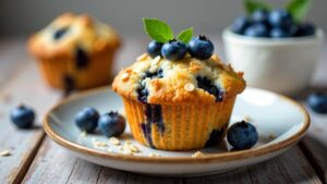 Blaubeer-Granola-Muffin-Tops