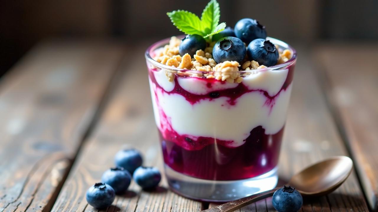 Blaubeer-Joghurt-Parfait