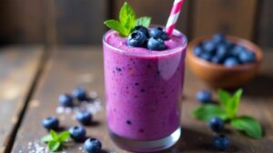 Blaubeer-Kokos-Smoothie