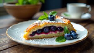 Blaubeer-Kokos-Strudel