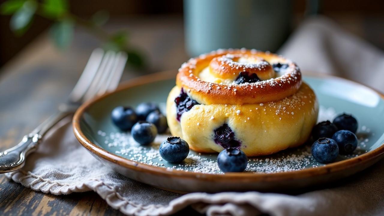 Blaubeer-Milchbrötchen