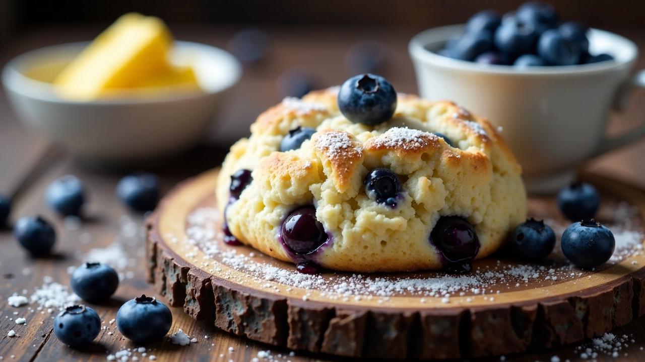 Blaubeer-Sauerrahm-Scones