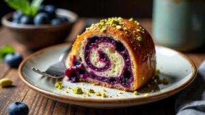 Blaubeer-Schoko-Pistazien-Babka