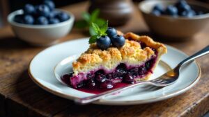 Blaubeer-Streusel-Pie