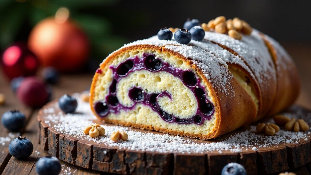 Blaubeer-Walnuss-Stollen