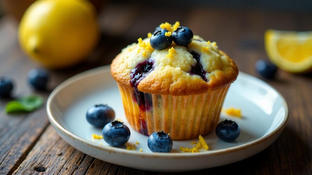 Blaubeer-Zitrone-Joghurt-Muffin-Tops