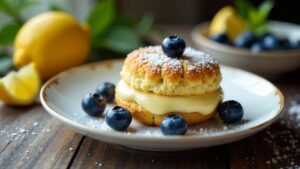 Blaubeer-Zitronen-Madeleines