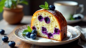 Blaubeeren-Joghurt Panettone