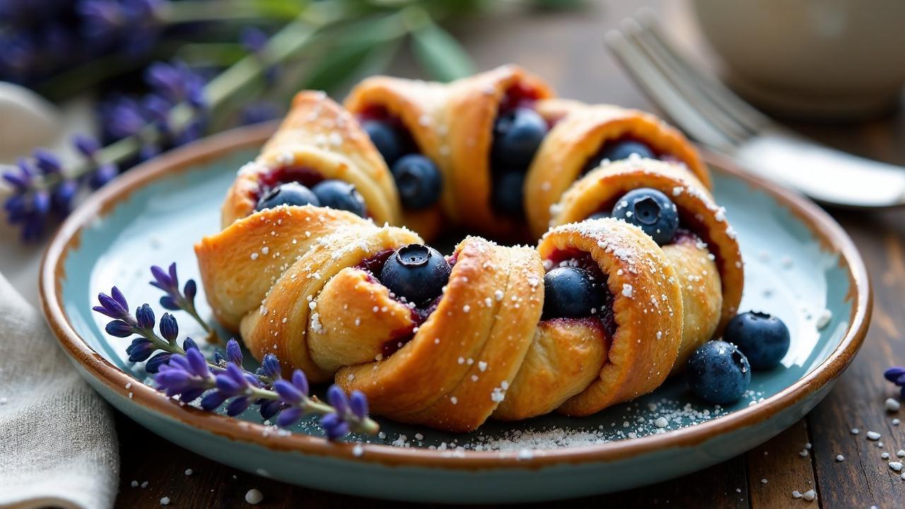 Blaubeeren-Lavendel-Kranz