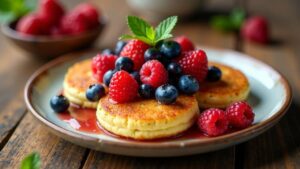 Blinis mit Beerenfüllung