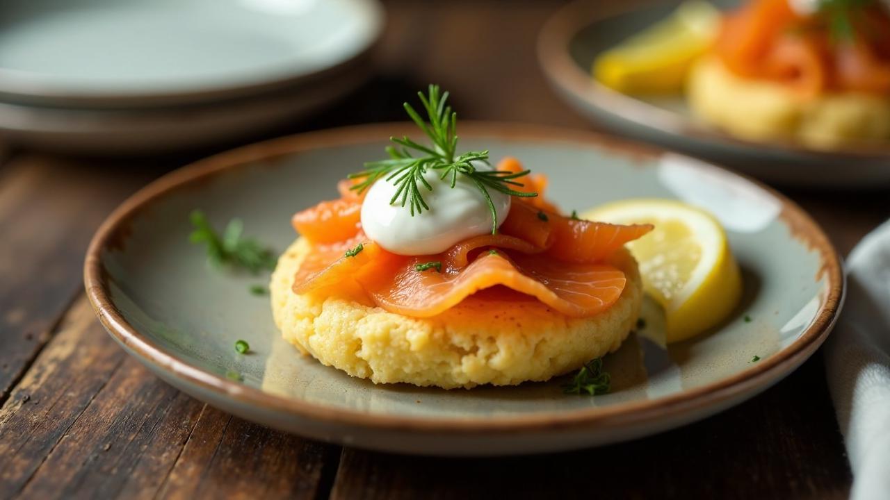 Blinis mit Lachs und Dill