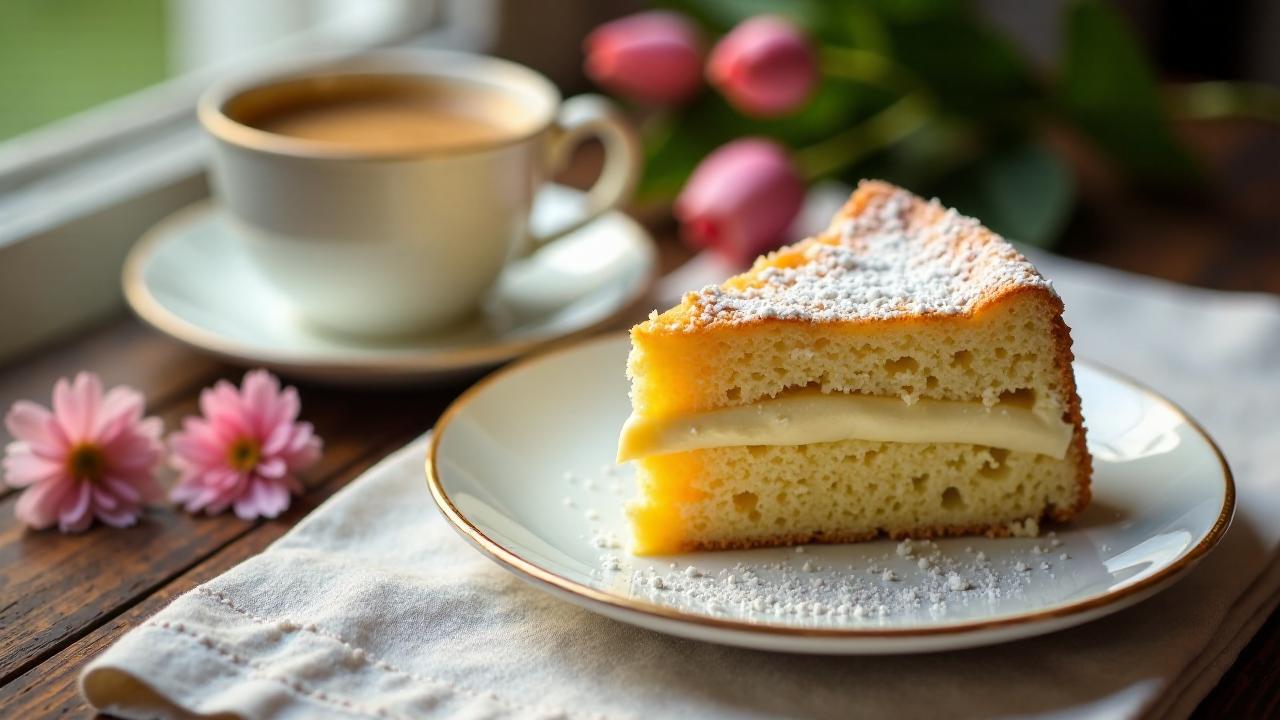 Blümchenkaffee mit Dresdner Eierschecke