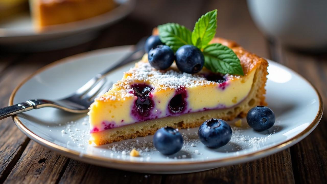 Blueberry Yorkshire Curd Tart