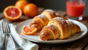 Blutorangen-Croissants