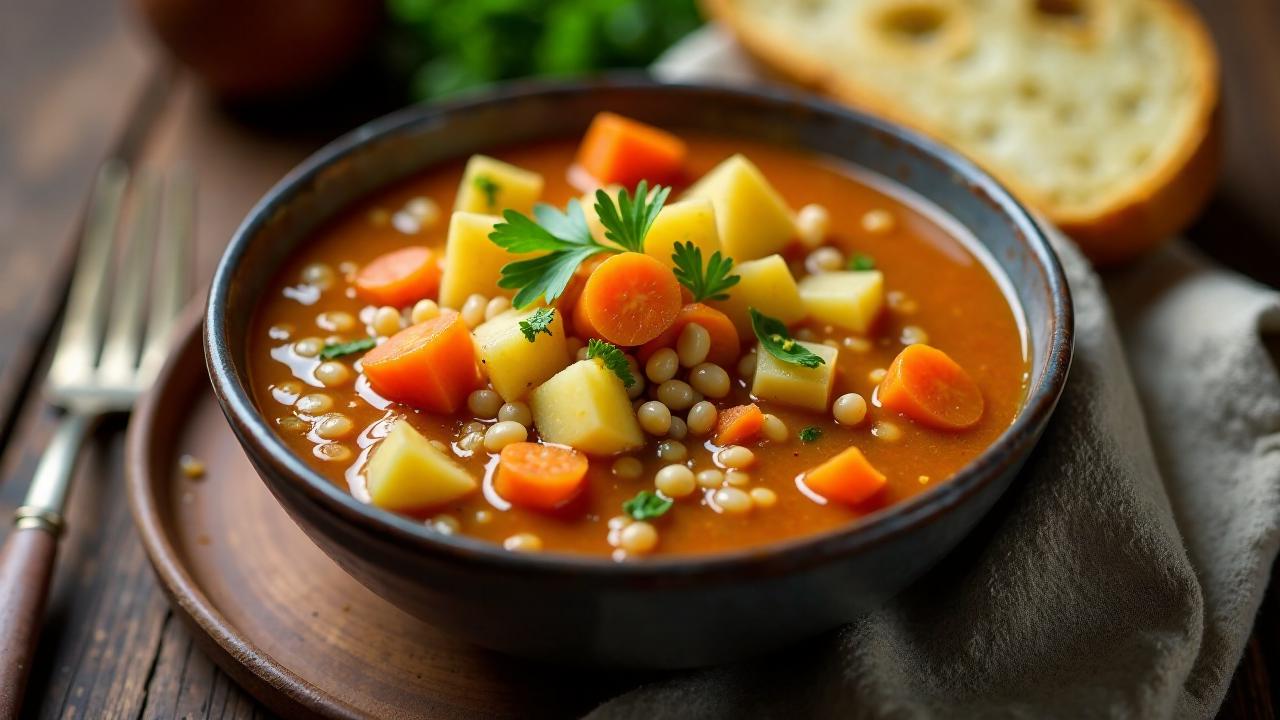 Bündner Gerstensuppe - Herzhafte Suppe mit Gerste und Gemüsen