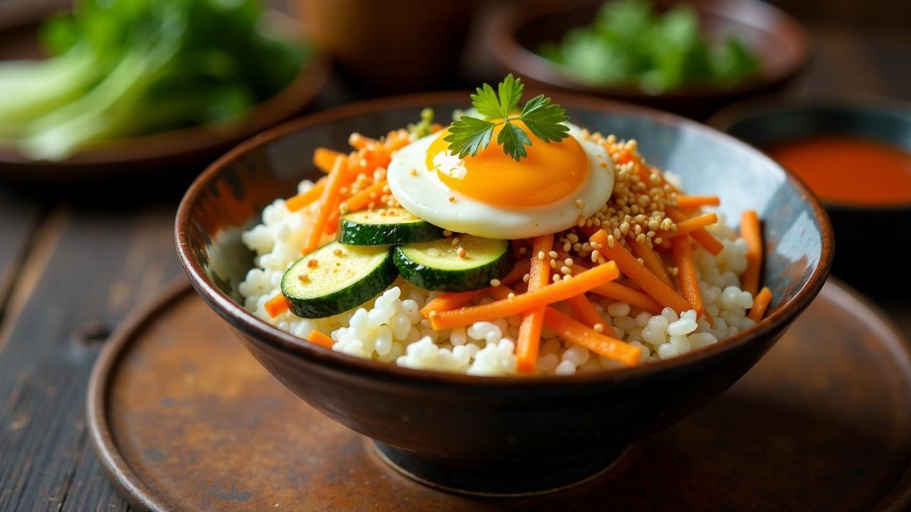 Bohnensprossen Bibimbap