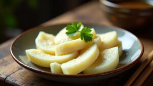 Boiled Taro (Gekochte Taro-Knollen)