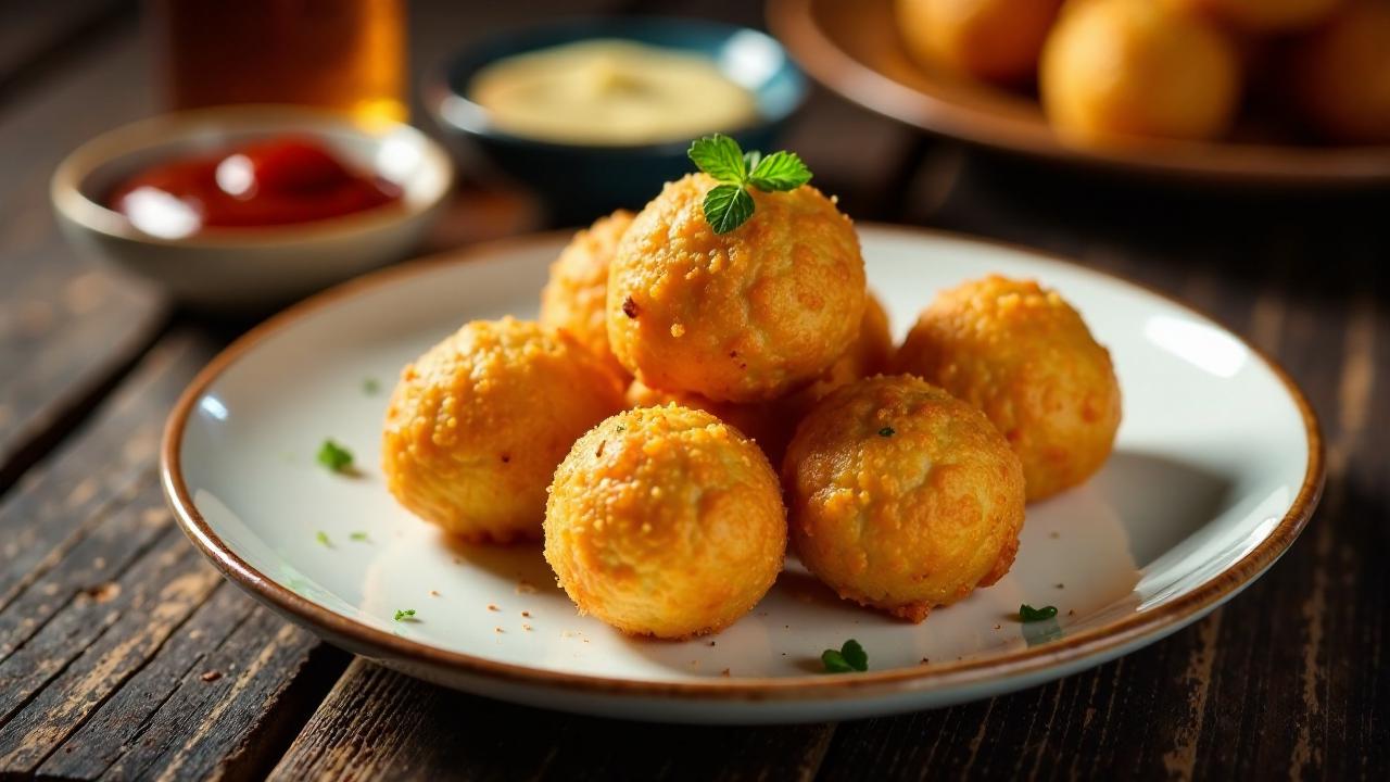 Bombes: Kartoffelkroketten mit Fleischfüllung