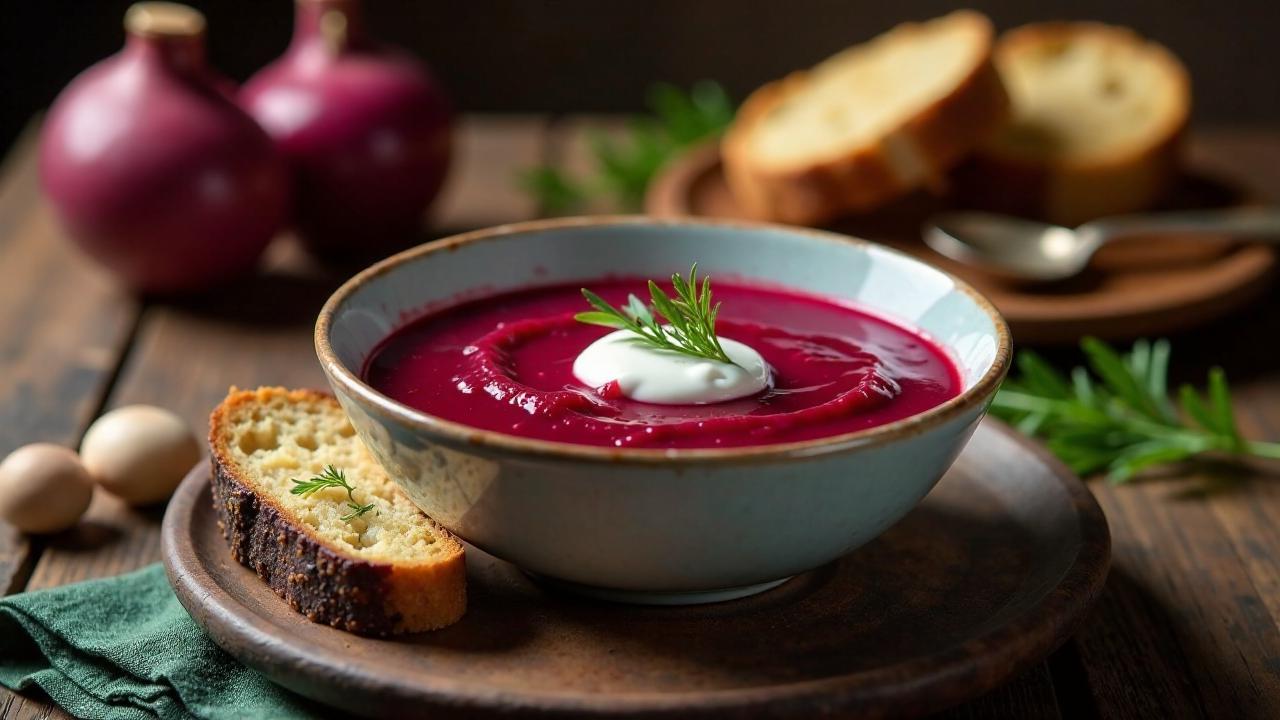 Borščs (Rote Beete-Suppe)