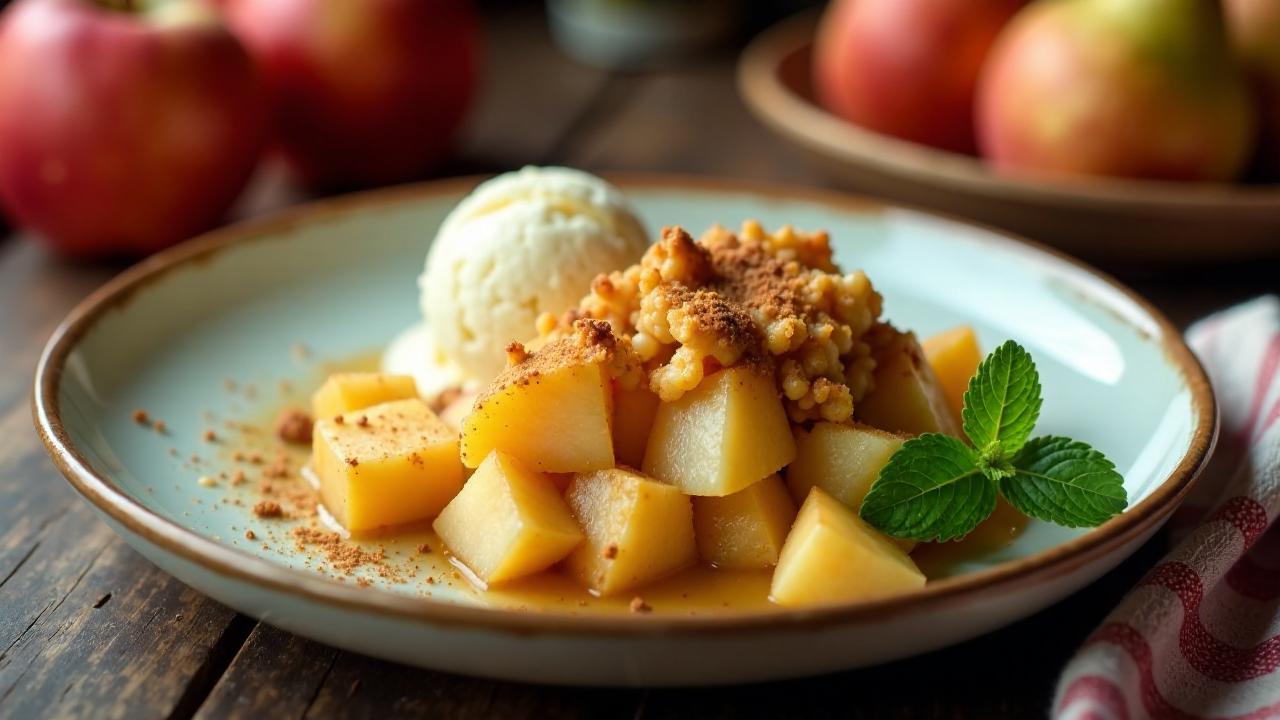 Bosnischer Obst-Crumble