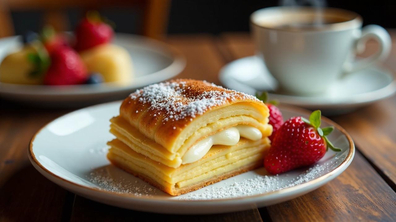 Bougatsa – Süßer Blätterteig mit Vanillecreme