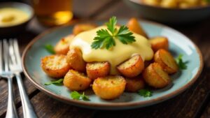 Bratkartoffeln mit Hollandaise