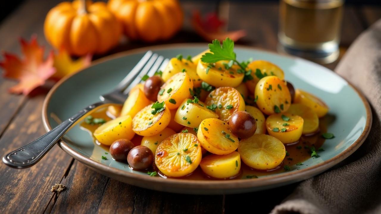 Bratkartoffeln mit Maronen