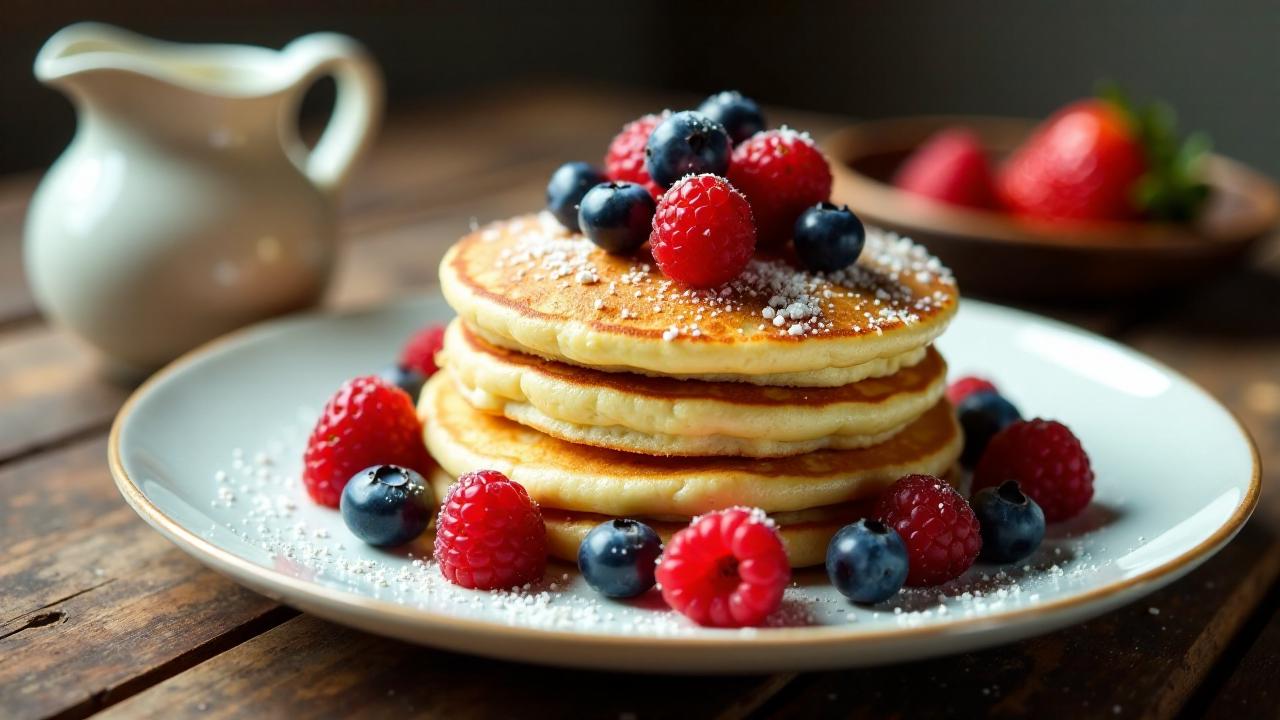 Breakfast Pancakes with Berries