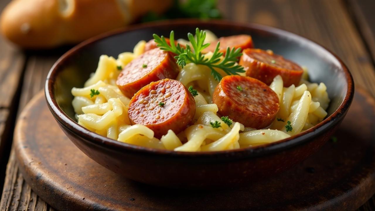 Bärenwurst mit Sauerkraut