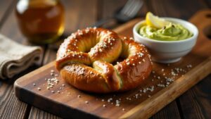 Brezeln mit Avocado-Dip