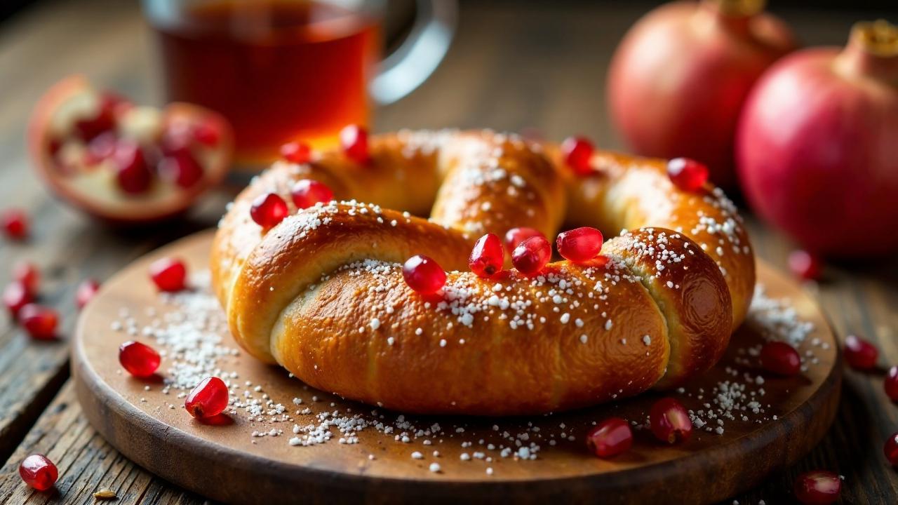 Brezeln mit Granatapfel